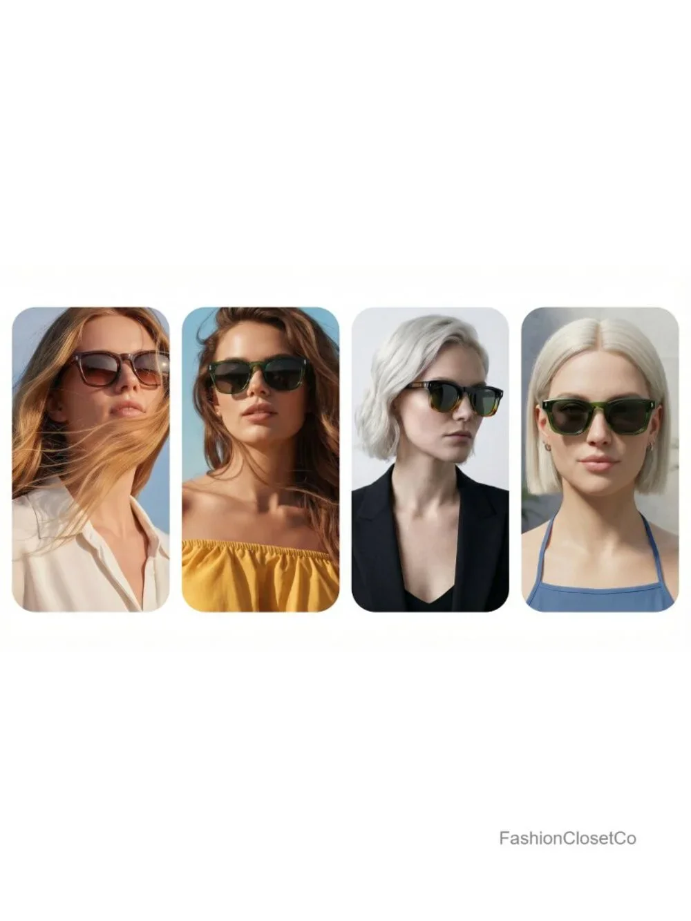 Retro Square Polarized Sunglasses UV400 Protection for Driving Fishing